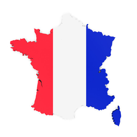 Map of Franceの写真素材