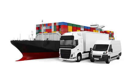 World Wide Cargo Transport Illustrationの写真素材