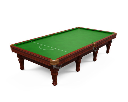 Snooker Table Isolatedの写真素材