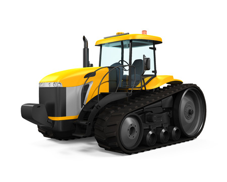 Track Tractor Isolatedの写真素材
