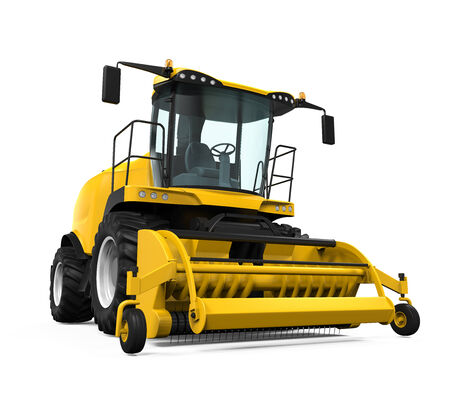 Yellow Forage Harvesterの写真素材