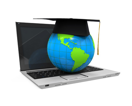 Global Online Education Illustrationの写真素材