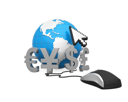 Online Global Currenciesの写真素材