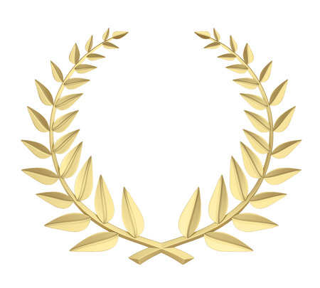 Laurel Wreath Isolatedの写真素材