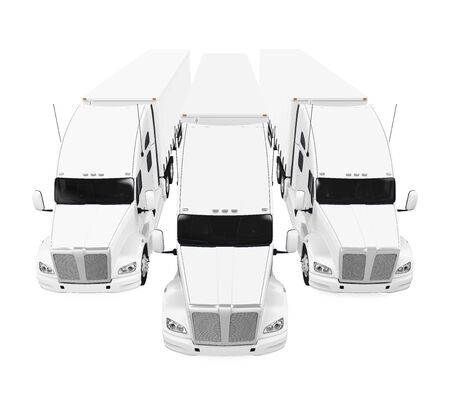 Trucks Fleet Isolatedの写真素材