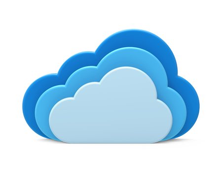 Cloud Computing Symbol Isolatedの写真素材