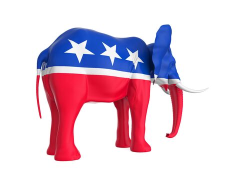 Elephant Republican Isolatedの写真素材