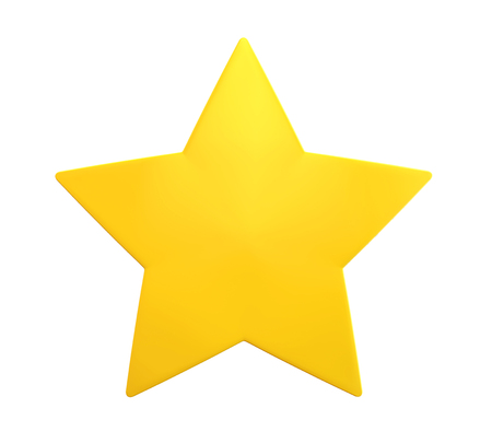 Golden Star Isolatedの写真素材