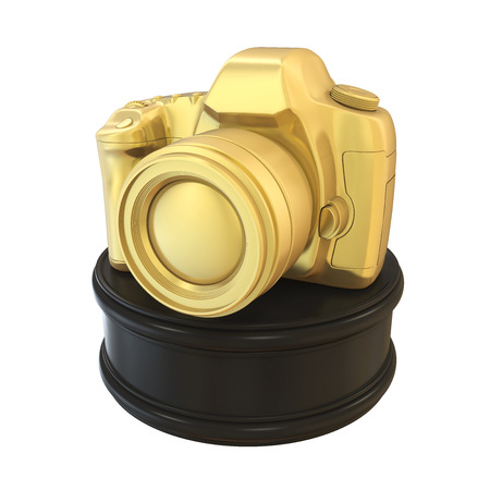 Photography Camera Trophy Award Isolatedの写真素材