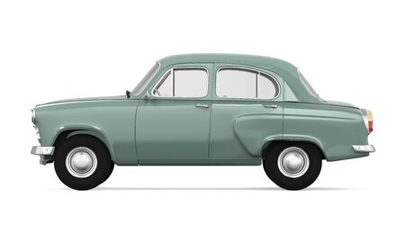 Retro Car Isolatedの写真素材