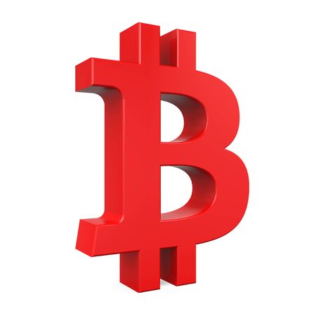Bitcoin Symbol Isolatedの写真素材