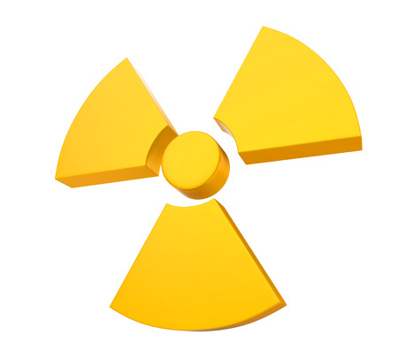 Radioactive Sign Symbol Isolatedの写真素材