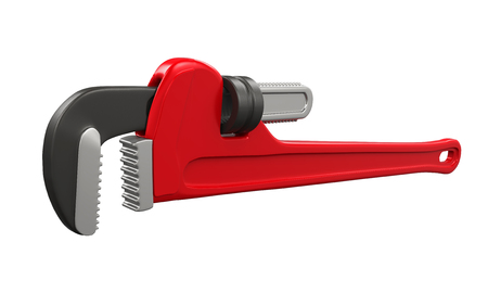 Pipe Wrench Isolatedの写真素材