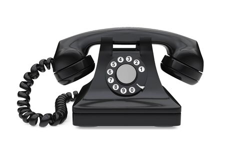 Vintage Telephone Isolatedの写真素材