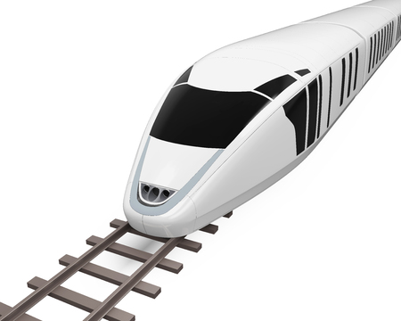 High Speed Train Isolated