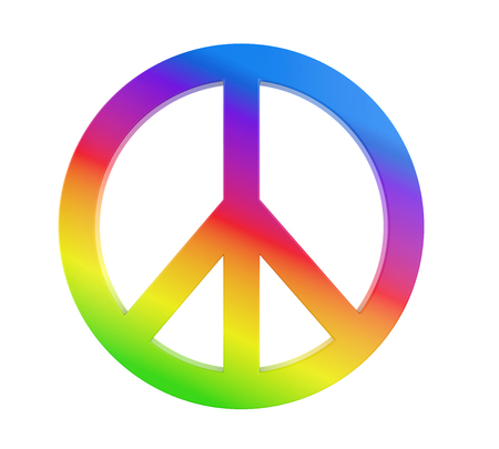 Peace Symbol Isolatedの写真素材