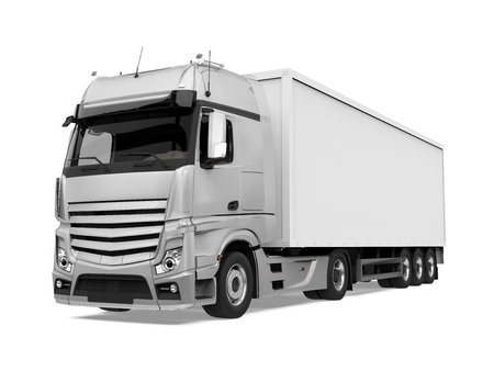 Container Truck Isolatedの写真素材