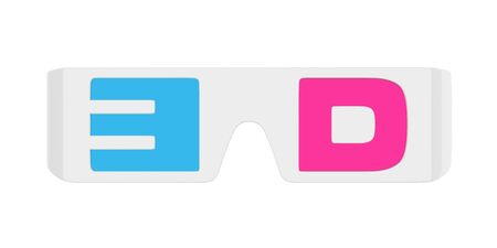 3D Glasses Isolated