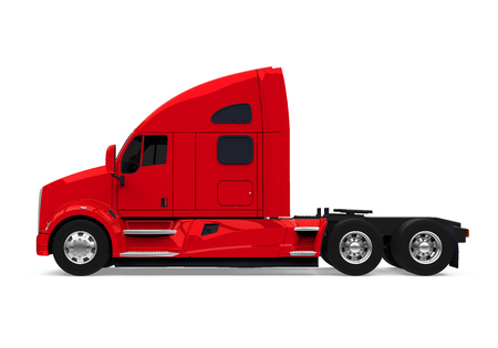 Semi Truck Isolatedの写真素材