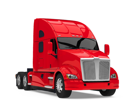 Semi Truck Isolatedの写真素材