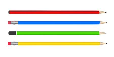 Colorful Pencils Isolatedの写真素材