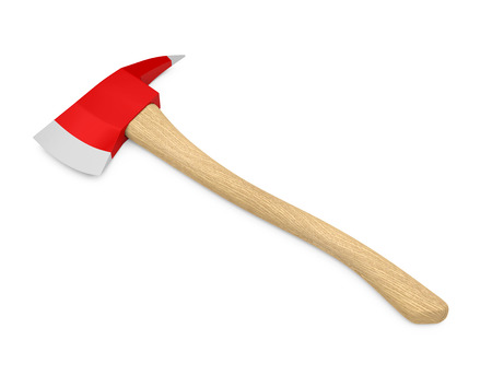 Fireman Axe Isolatedの写真素材