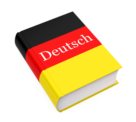 German Dictionary Book Isolatedの写真素材