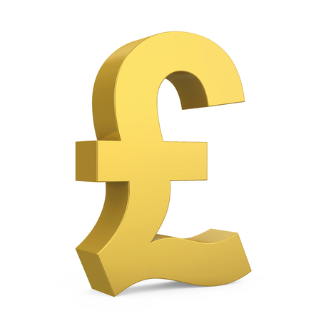 Pound Currency Sign Isolatedの写真素材
