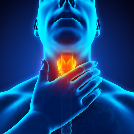 Sore Throat Illustrationの写真素材