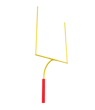American Football Goal Post Isolatedの写真素材