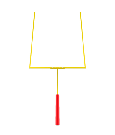 American Football Goal Post Isolatedの写真素材