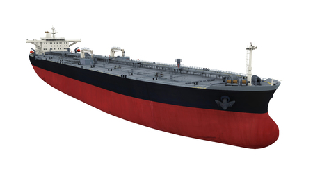 Oil Tanker Ship Isolatedの写真素材