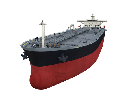 Oil Tanker Ship Isolatedの写真素材