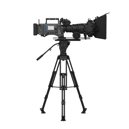 Video Camera on the Tripod Isolatedの写真素材