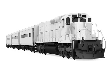 Diesel Locomotive Train Isolatedの写真素材