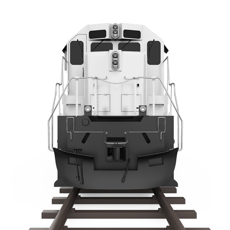 Diesel Locomotive Train Isolatedの写真素材