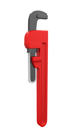Pipe Wrench Isolatedの写真素材