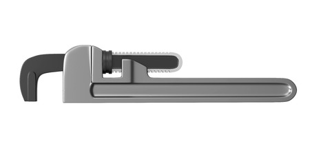 Pipe Wrench Isolatedの写真素材