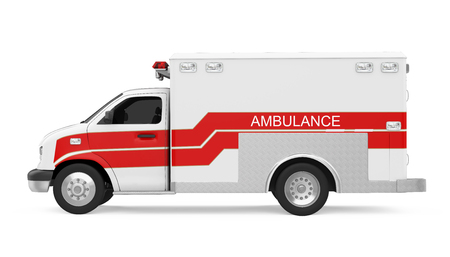 Ambulance Car Isolatedの写真素材