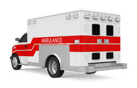 Ambulance Car Isolatedの写真素材