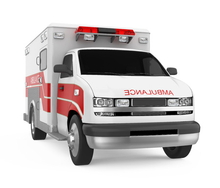 Ambulance Car Isolatedの写真素材