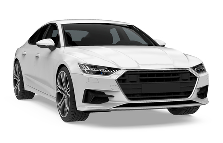 Sedan Car Isolatedの写真素材