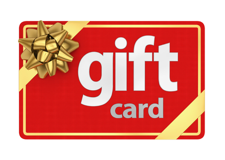 Gift Card Isolatedの写真素材