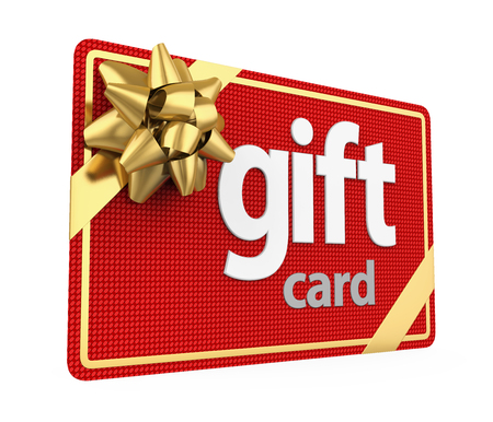 Gift Card Isolatedの写真素材