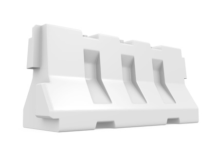 Plastic Jersey Barrier Isolatedの写真素材