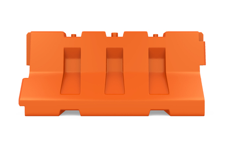 Plastic Jersey Barrier Isolatedの写真素材