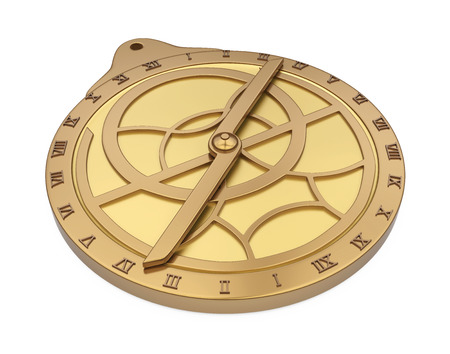 Medieval Astrolabe Isolatedの写真素材