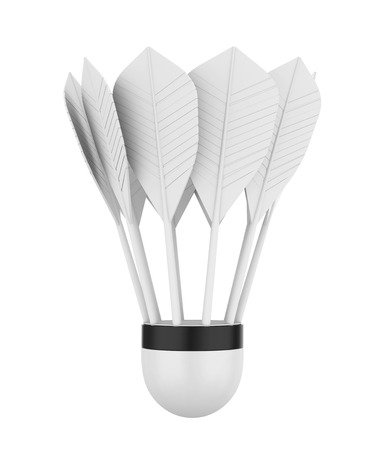 Badminton Feather Shuttlecock Isolatedの写真素材
