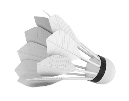 Badminton Feather Shuttlecock Isolatedの写真素材
