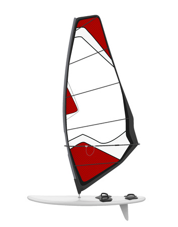 Windsurf Board Sail Isolatedの写真素材